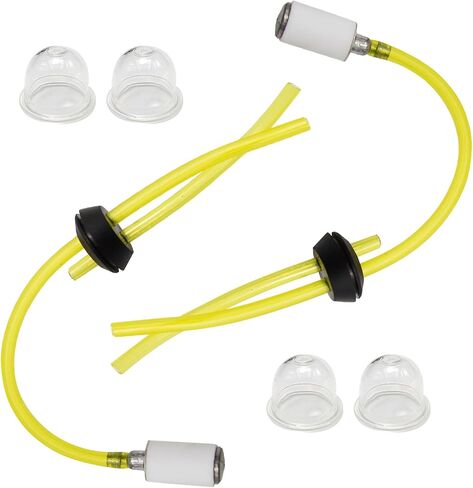 Fuel Line Kit 2 Hole Grommet 3004105 300494 30047 Replacement for Earthquake Auger/Tiller E43 E43CE E43WC 10310 Dually Auger MC43 (2line+1spark Plugs+2primer Bulbs) in Saudi Arabia