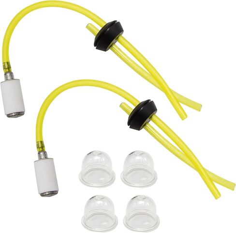 Fuel Line Kit 2 Hole Grommet 3004105 300494 30047 Replacement for Earthquake Auger/Tiller E43 E43CE E43WC 10310 Dually Auger MC43 (2line+1spark Plugs+2primer Bulbs) in Saudi Arabia