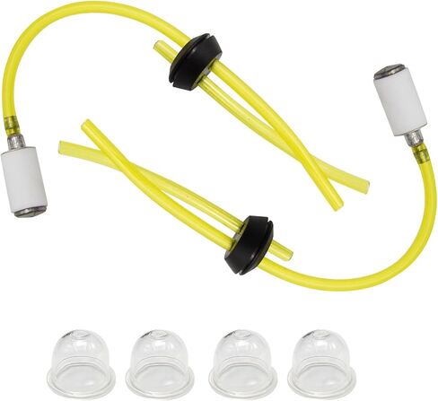 Fuel Line Kit 2 Hole Grommet 3004105 300494 30047 Replacement for Earthquake Auger/Tiller E43 E43CE E43WC 10310 Dually Auger MC43 (2line+1spark Plugs+2primer Bulbs) in Saudi Arabia