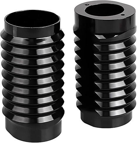 Retro Upper Fork Boots Slider Cover for Harley Touring 1986-2013 Road King Road Glide Electra Glide Street Glide Softail, Black in Saudi Arabia