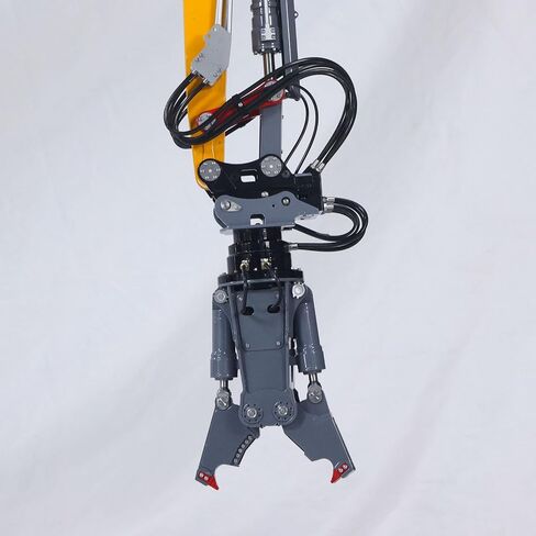 آلة ثقيلة 1/14 RC حفار هدم هيدروليكي كامل LESU LR960 حفار سيارة 13 طريقة نظام ضوء صمام اتجاهي نموذج درجة هواية للأعمار من 14 عامًا فما فوق (أصفر) in Kuwait