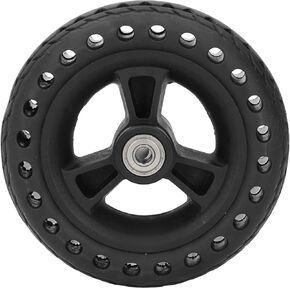 6 Inch Solid Tire Wheel, 75kg Load Bearing, TPE Rubber Material Hand Truck Wheels Replacement for Factory, Store in Kuwait
