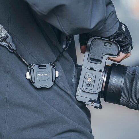 FALCAM F38 Camera Shoulder Strap Mount Quick Release Kit V2, QR Plate and Camera Clip in Kuwait