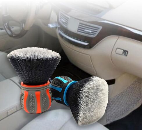Car Cleaning Tool with Boar Bristles Scratches Simple Detailing Brush Compact Dense Bristles for Thorough Dusting Surfaces Leather Seat Joint Cleaning in Saudi Arabia