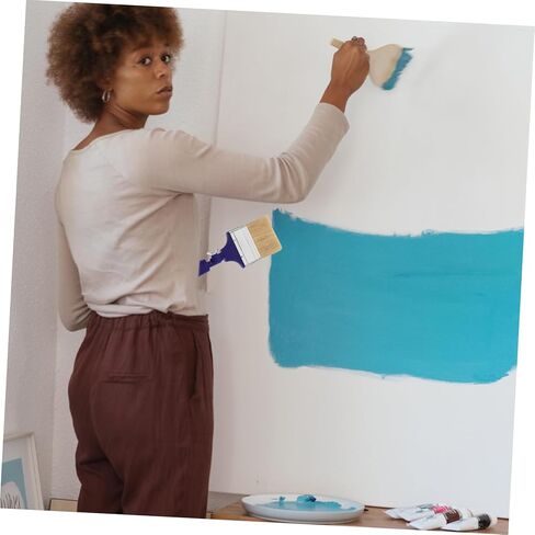 فرشاة طلاء ذات مجداف قابلة للتعديل، تصميم بزاوية للرسم الدقيق للمناطق التي يصعب الوصول إليها، استخدام متعدد الاستخدامات لتطبيقات زيت الأكريليك والبقع in Kuwait