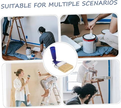 فرشاة طلاء ذات مجداف قابلة للتعديل، تصميم بزاوية للرسم الدقيق للمناطق التي يصعب الوصول إليها، استخدام متعدد الاستخدامات لتطبيقات زيت الأكريليك والبقع in Kuwait