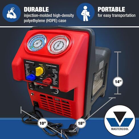 MASTERCOOL (69300 نظام استرداد غاز التبريد مزدوج التوربو أسود/أزرق in Saudi Arabia