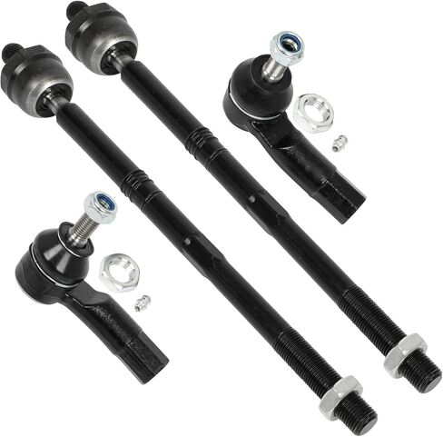 SCITOO 4pcs Suspension Kit For 2005-2023 For Jetta 2010-2019 For Golf 2006-2010 For Passat 2015-2018 For Audi for Q3 Quattro 2006-2020 For Audi A3 w/Suspension Parts Inner Outer Tie Rod End in Saudi Arabia