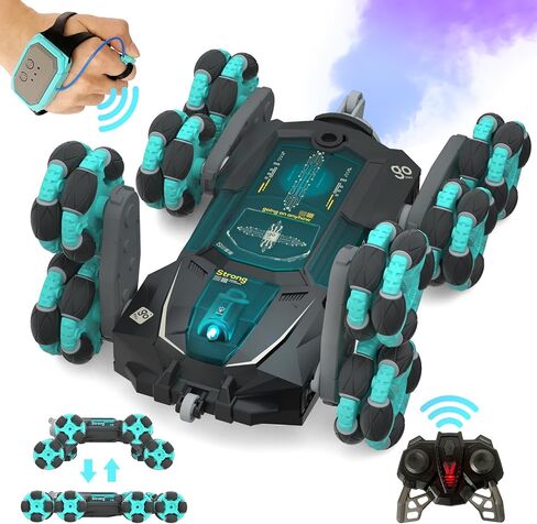 Kraken Monster Truck RC Car, Entry-Level Remote Control Car for Kids Aged 4-8, 1:16 Scale with LED Lights, 2.4GHz Truck Toys, Birthday Gift for 5 6 7 Year Old Boys in Saudi Arabia