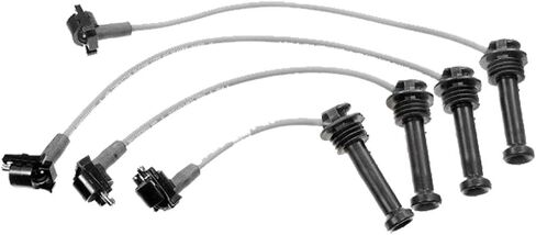 ENA Set of 4 Platinum Spark Plug and Wire Set Compatible with Ford Mercury Contour Cougar Mystique in Saudi Arabia