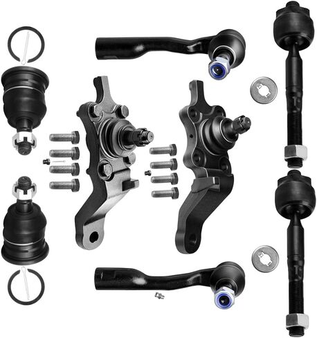 SCITOO 8-PC SET Suspension Kit For 2001-2002 For Toyota Sequoia 2000-2002 For Toyota Tundra Front Inner Tie Rod End Front Outer Tie Rod End Front Lower Ball Joint Front Upper Ball Joint in Saudi Arabia