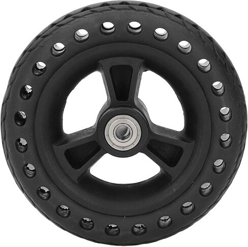 6 Inch Solid Tire Wheel, 75kg Load Bearing, TPE Rubber Material Hand Truck Wheels Replacement for Factory, Store in Kuwait
