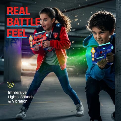 Halo Sport Laser Tag Set of 2 - Gifts for 8 9 10 11 12 13 Year Old Boy Gifts Birthday - Christmas Toys for Boys Ages 8-12 Years - Teens Boys Toys Age 8-10 Years Gift - Lazer Tag Guns & Vests in Saudi Arabia