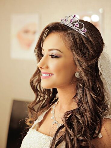 تاج من حجر الراين الفضي من Lovelyshop للأطفال الصغار والحفلات الراقصة وأعياد الميلاد وتاج الأميرة in Kuwait