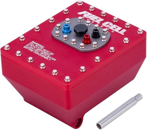 الألومنيوم 1/10 مقياس خلية الوقود صندوق استقبال RC الشاحنات واقعية للغاية خزان الوقود صندوق راديو لمحوري كابرا 1.9UTB جزء الهيكل (التيتانيوم) in Kuwait