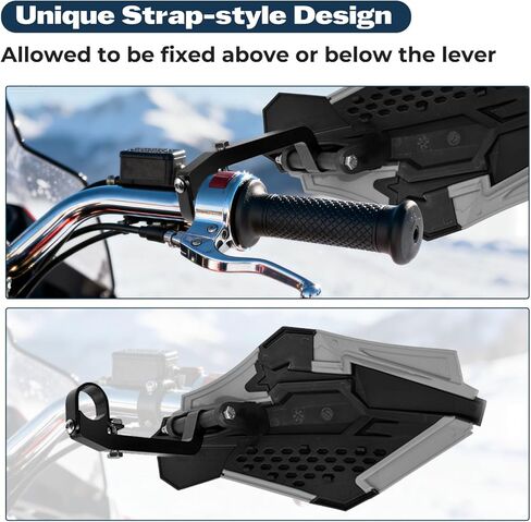 طقم تثبيت واقي اليد من JERBOR، دعامات تثبيت يدوية من سبائك الألومنيوم للهواتف المحمولة على الجليد، وATV، والدراجات النارية MX، تناسب PowerMadd Sentinel HandGuard وFuzion Handguard، استبدل 34452 in Kuwait