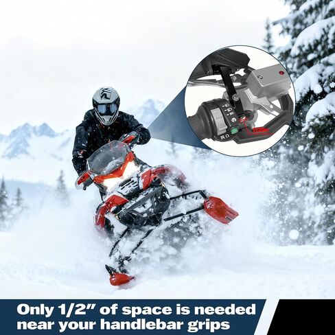 طقم تثبيت واقي اليد من JERBOR، دعامات تثبيت يدوية من سبائك الألومنيوم للهواتف المحمولة على الجليد، وATV، والدراجات النارية MX، تناسب PowerMadd Sentinel HandGuard وFuzion Handguard، استبدل 34452 in Kuwait