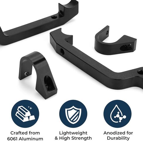 طقم تثبيت واقي اليد من JERBOR، دعامات تثبيت يدوية من سبائك الألومنيوم للهواتف المحمولة على الجليد، وATV، والدراجات النارية MX، تناسب PowerMadd Sentinel HandGuard وFuzion Handguard، استبدل 34452 in Kuwait