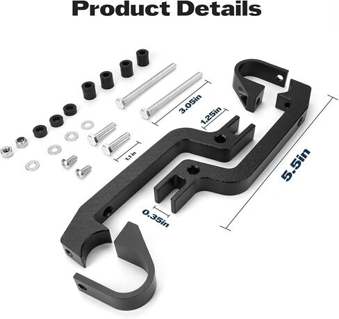 طقم تثبيت واقي اليد من JERBOR، دعامات تثبيت يدوية من سبائك الألومنيوم للهواتف المحمولة على الجليد، وATV، والدراجات النارية MX، تناسب PowerMadd Sentinel HandGuard وFuzion Handguard، استبدل 34452 in Kuwait