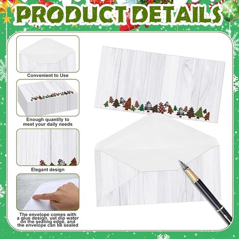 160 Pcs Snowflake Christmas Winter Mailing Envelopes #10 Christmas Envelope Invitations Letter Standard Glue Seal Closure for Holiday Office Business Letters Mailing Supplies in Saudi Arabia