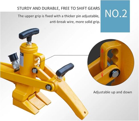 Hydraulic Tire Bead Breaker, Heavy-Duty Air Hydraulic Tire Bead Breaker, with 2.3L Foot Pump and Air Hose, for Tractor Trucks, Lawn Mower in Saudi Arabia