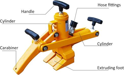 Hydraulic Tire Bead Breaker, Heavy-Duty Air Hydraulic Tire Bead Breaker, with 2.3L Foot Pump and Air Hose, for Tractor Trucks, Lawn Mower in Saudi Arabia