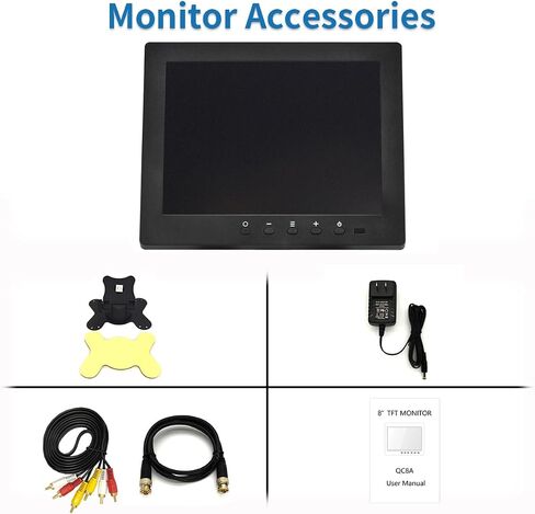 7 inch LCD Security Monitor & Displays,BNC/AV Input,Built-in Dual Speakers Portable Monitor,1024 * 600 Resolution,Suitable for CCTV DVD CCD TV in Saudi Arabia