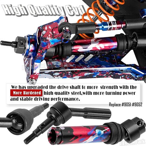 جزء ترقيات الألومنيوم RC لـ 1/10 Slash Rustler Stampede 4X4 VXL BL-2s Hoss 4WD VXL، الذراع، الصدمات، عمود القيادة، كتلة العجلات، كتل التوجيه، ناقلات المحور كعب، التوجيه، الروابط، البرج، الأزرق الداكن in Kuwait