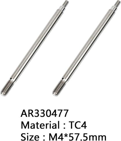 Titanium Alloy Shock Absorber Shaft Front for ARRMA 6S 1/8 TyphonV5-R & Kraton/Notorious/Outcast,TC4 2PCS Shock Absorbing RC Drive Shaft Upgrad Part AR330479-TyphonV5-R&Kraton/Notorious/Outcast-All F in Saudi Arabia