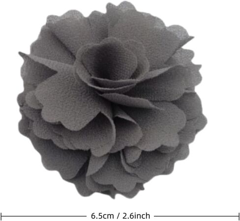 High Heel Chiffon Ribbon Rose Flower Fashion Sandals Shoe Clips Charms Decoration Pair in Saudi Arabia