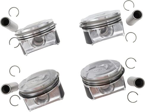 4PCS Engine Piston & Rings Kit 11257566019 Compatible with R55-R61 N14 MINI TURBO Cooper Countryman 1.6T year 2006 2007 2008 2009 2010 2011 2012 2013 2014 2015 2016 in Saudi Arabia