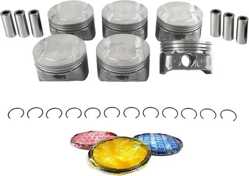 MA-5741125042-4 Pistons w/Rings Compatible With/For 07-12 Ford 3.5L V6 Duratec in Saudi Arabia