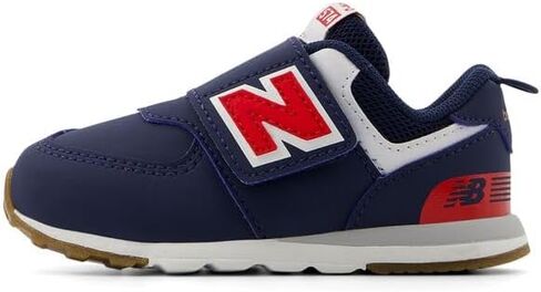 New Balance Kids 574 New-B V2 Familiar Ground Hook and Loop Sneaker, Mercury Blue/White, 5 US Unisex Toddler in Kuwait