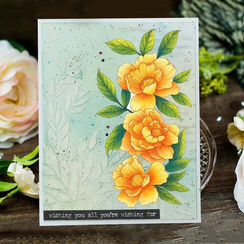 LZBRDY Rubber Clear Stamps for Card Making Scrapbooking Birthday Christmas Background Decors Silicone Stamps (Flowers Animals 8.3 x 5.9 in) in Saudi Arabia