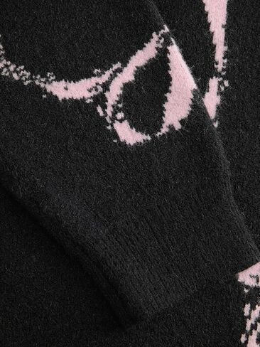 CIDER Womens Sweater Bow Knot Cute Y2k Long Sleeve Crew Neck Pullover Tops in Saudi Arabia