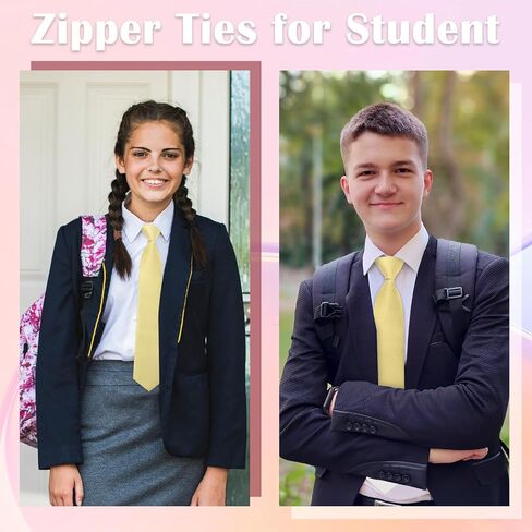 ربطة عنق Luckyvestir للسيدات، ربطة عنق سوداء للنساء، مشبك قابل للتعديل على ربطات العنق للنساء/الأطفال/الفتيات، ملحقات نسائية مقاس 35.56 سم in Kuwait