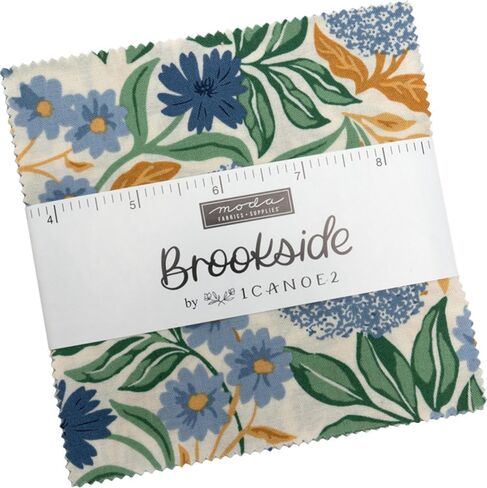 حزمة Brookside Charm Pack من 1Canoe2، 42 مربعًا من القماش مسبق القطع مقاس 5 بوصات in Kuwait