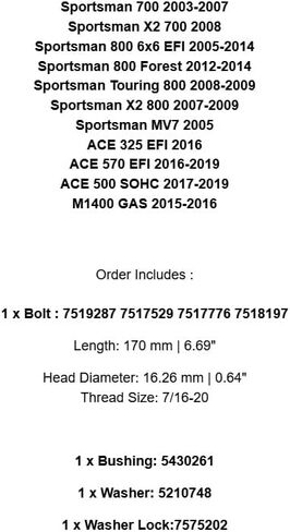 بديل لـ Polaris 7519287 75175297517776 7518197 7575202 مسمار القابض الأساسي لتصنيع المعدات الأصلية in Kuwait