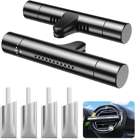 موزع معطر هواء للسيارة، مشابك تنفيس لعطور السيارات للزيوت العطرية، هدية إكسسوارات تزيين عطور السيارات العالمية in Kuwait