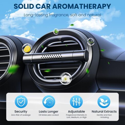 موزع معطر هواء للسيارة، مشابك تنفيس لعطور السيارات للزيوت العطرية، هدية إكسسوارات تزيين عطور السيارات العالمية in Kuwait