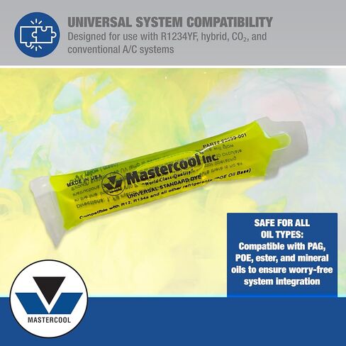 Mastercool 92732 Standard Universal UV Dye – 32 oz Bottle (128 Applications) – R‑1234yf, Hybrid & CO₂ Compatible in Saudi Arabia