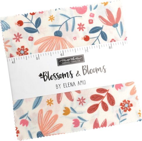 مجموعة Blossoms & Blooms Charm مقاس 5 بوصات من Moda Fabrics in Kuwait