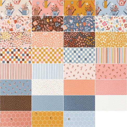 مجموعة Blossoms & Blooms Charm مقاس 5 بوصات من Moda Fabrics in Kuwait