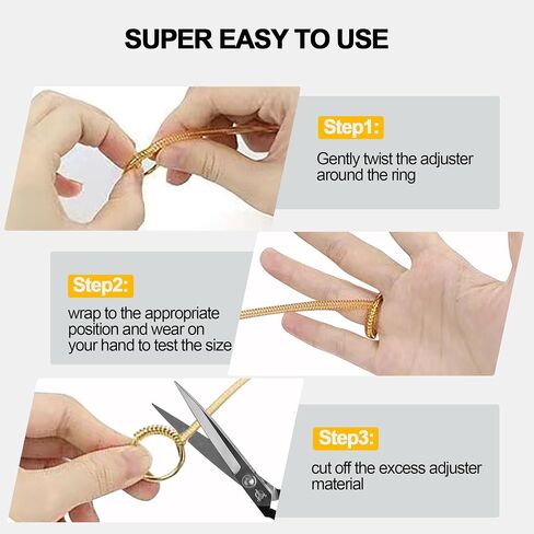 12 Pack Ring Sizer Adjuster for Loose Rings, 2 Sizes for Different Band Widths Soft Ring Size Adjuster,Invisible Ring Guards for Women and Men in Saudi Arabia