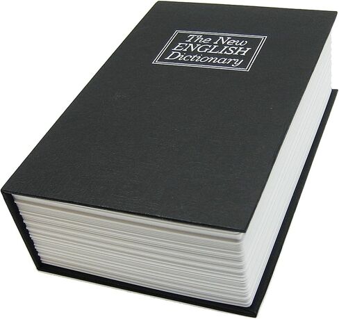 BlueDot Trading Dictionary Diversion Safe with Lock and (2) Keys Secret Book Safe with Faux Pages for Hidden Cash, Jewelry, Passports, or Other Valuables, Small, Green in Saudi Arabia