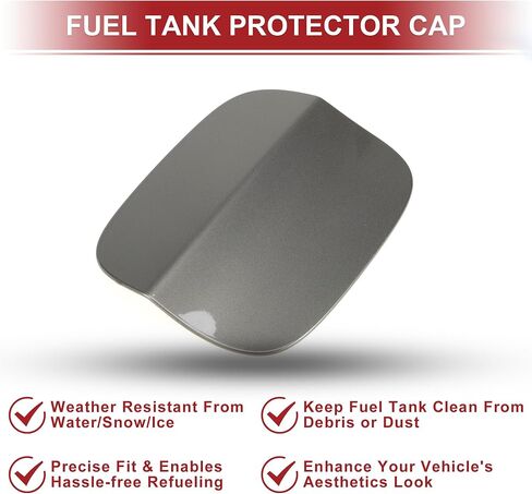 ACROPIX Fuel Tank Door Cap for Audi Q5 8RB 2010-2016 Fuel Filler Flap Cover for Audi SQ5 8RB 2013-2017 Clip Type No.8R0809907A/8R0809999B White ABS in Saudi Arabia