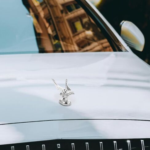 Hood Ornament Eagle Car Decoration for Trucks Cars Durable Plastic Hood Decor Badge Eye Catching Vehicle Exterior Accessory in Saudi Arabia
