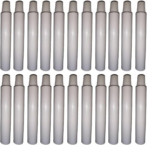 Empty Aluminum Paint Tubes,Packing Sample Bottles Toothpaste Storage for Other Kinds of Paints Acrylic Oil Trip, 20Pcs 10ml in Saudi Arabia