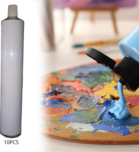 Empty Aluminum Paint Tubes Packing Sample Bottles Multifunctional Refillable Container for Handcream Storing Gouaches Artists, 10Pcs 120ml in Saudi Arabia