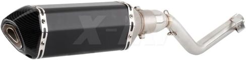 لـ Keeway TX 125 2012-2020 2021 TX125 لـ Enduro for SM 2012-2021 Escape أنبوب دراجة نارية سهل الارتداء مع وصلة متوسطة (الإصدار C) in Kuwait